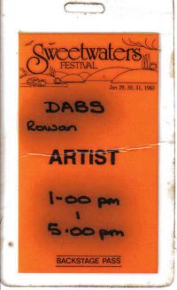 Sweetwaters backstage pass
