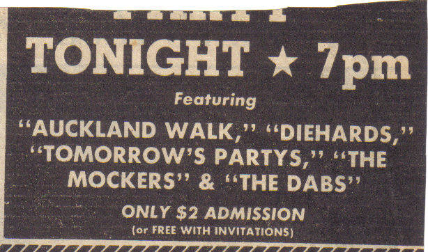 Newspaper advertisement for The Dabs